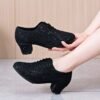 Foldable Mesh Square Shoes for Female Teachers
